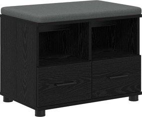 vidaXL Παγκάκι Χαλωρίου Μαύρη Δρυς 60 x 38 x 46 εκ