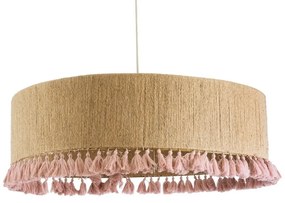 Φωτιστικό Οροφής Κρεμαστό Puertorico 02097 Boho 3xE27 IP20 80x27cm Beige-Pink GloboStar