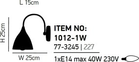 Απλίκα Τοίχου Homelighting Kup 77-3245 Beige