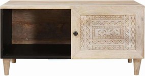 vidaXL Τραπεζάκι σαλονιού Λευκό 100 x 54 x 40 εκ Επεξεργασμένο Ξύλο