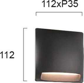 Απλίκα LED Εξωτερικού Χώρου Viokef Mode Grey 4223901