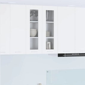 vidaXL Κρεμαστό ντουλάπι Λευκό 60 x 31 x 80 εκ. Επεξεργασμένο ξύλο