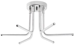 Φωτιστικό Οροφής - Πλαφονιέρα Leddaisy 119FRS1560 55x55x25cm Led 28W 3000K Chrome Opviq