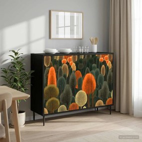 vidaXL Πλαϊνό γραφείο ZAANDAM Μαύρη Δρυς 102 x 33 x 76 εκ.