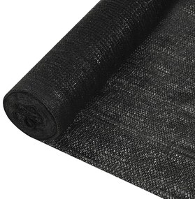 vidaXL Δίχτυ Σκίασης Μαύρο 3,6 x 50 μ. από HDPE 195 γρ./μ²