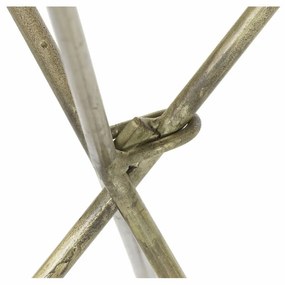 Βοηθητικό Τραπέζι DKD Home Decor Χρυσό Ορείχαλκος (47,5 x 47,5 x 64,5 cm)