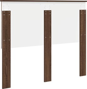 vidaXL Κεφαλάρι με κεφαλάρι Καφέ δρυς 120 cm Επεξεργασμένο ξύλο