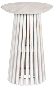 Βοηθητικό Τραπεζάκι Home ESPRIT Λευκό ξύλο mindi 40 x 40 x 60 cm