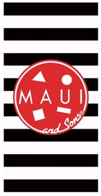 Παιδική Πετσέτα Θαλάσσης 5829 Maui Black-Red Das Home Θαλάσσης 75x150cm 100% Βαμβάκι