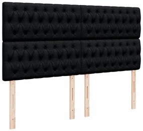 ΚΡΕΒΑΤΙ BOXSPRING ΜΕ ΣΤΡΩΜΑ ΜΑΥΡΟ 200X200 ΕΚ. ΥΦΑΣΜΑΤΙΝΟ 3291784