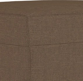 vidaXL Υποπόδιο Καφέ 70 x 55 x 41 εκ. Υφασμάτινο