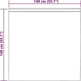 vidaXL Κουρτίνα βυσσινί 2 pcs Ανοιχτό γκρι 140 x 140 cm Πολυεστέρας