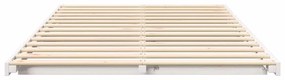 vidaXL Κρεβάτι δαπέδου Λευκό 120 x 200 cm Μασίφ ξύλο πεύκου