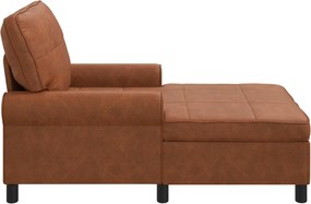 vidaXL Χαλάρωση με μαξιλάρι Καφέ 91 x 157 x 91 εκ. Τεχνητό Δέρμα