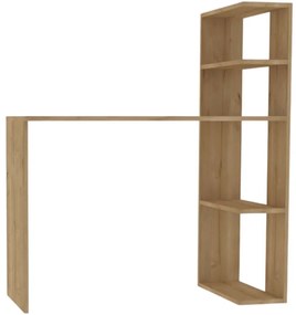 Γραφείο Με Βιβλιοθήκη Burano 495SSE1518 121,8x51,8x120cm Oak