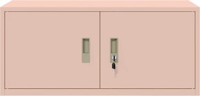vidaXL Ντουλάπι αποθήκευσης Ροζ 90 x 40 x 40 εκ Ατσάλι