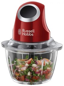 Πολυκόπτης Multi Russell Hobbs Desire 24660-56, 200W, 500ml, Γυάλινο μπολ, Κόκκινο χρώμα