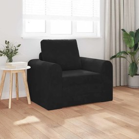 vidaXL Καθίσμα Σαλονιού Κρεβάτι 2-in-1 Μαύρο 98x71x83 εκ. Βελούδο