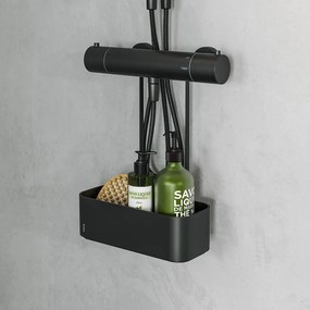 Tiger 2-Store Ράφι κρεμαστό για Βρύση Ντους 25 cm Black 800376