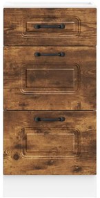 vidaXL ντουλάπι βάσης κουζίνας Kalmar Καπνιστή δρυς Επεξεργασμένο Ξύλο