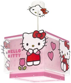 Φωτιστικό Οροφής Παιδικό Hello Kitty 73262 E27 24x24x21,5cm Pink Ango