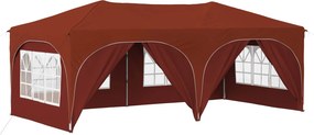 vidaXL Αυτοσχέδιο Μόρφωση 574 x 289 x 245 cm Τερακότα Ύφασμα Όξφορντ