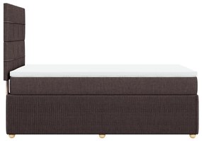 ΚΡΕΒΑΤΙ BOXSPRING ΜΕ ΣΤΡΩΜΑ ΣΚΟΥΡΟ ΚΑΦΕ 100X200 ΕΚ. ΥΦΑΣΜΑΤΙΝΟ 3294270