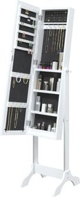 vidaXL Καθρέφτης Επιδαπέδιος Λευκός 34 x 37 x 146 εκ.