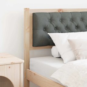 vidaXL Κεφαλάρι Άλλο Καφέ και σκούρο γκρι 90 cm Μασίφ ξύλο πεύκου