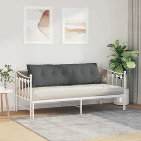 vidaXL Μαξιλάρι Πλάτης Σκούρο Γκρι 160 x 50 x 19 cm ύφασμα