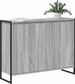 vidaXL Βοηθητικό ντουλάπι Γκρίζο Σονομα 96,5 x 30 x 75 εκ