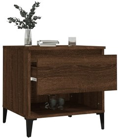 vidaXL Βοηθητικά Τραπέζια 2 τεμ. Καφέ Δρυς 50x46x50 εκ.Επεξ. Ξύλο