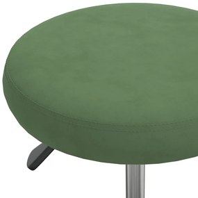 vidaXL 3085741  Σκαμπό μασάζ Βελούδινο Σκούρο Πράσινο