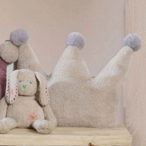 Γούνινο Διακοσμητικό Μαξιλάρι (40x27) Nef-Nef Homeware Baby Crown Ecru