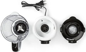 Μπλέντερ NEDIS KABL300CWT 800W με πλαστική κανάτα 1.5L και ανοξείδωτες λεπίδες σε λευκό χρώμα