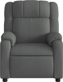 vidaXL Πολυθρόνα Ανακλινόμενη Σκούρο Γκρι Υφασμάτινη