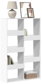 Βιβλιοθήκη Λευκή 100x33x155,5 εκ. από Επεξεργασμένο Ξύλο