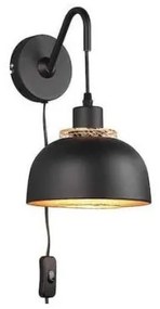 Απλίκα Φωτιστικό Τοίχου Μαύρο E27 40W Punch R20811732 Trio Lighting-R20811732-Μαύρο R20811732