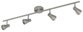 Φωτιστικό Σποτ Led Chromium 97826 Tiberio 1 Eglo Metal, Plastic
