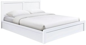 Κρεβάτι Διπλό CALIBER Λευκό MDF 158x210x100cm (Για Στρώμα 150x200cm)
