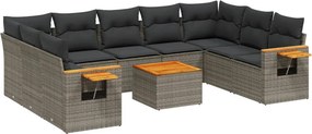 vidaXL Patio Sofa Set 7-θέσια Grey
