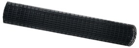 vidaXL Φράχτης Εuro Μαύρο 1.6 x 10 m Σίδηρος με επικάλυψη PVC