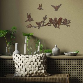 Decorative Metal Wall Accessory Rusty Birds 2 Antiquation