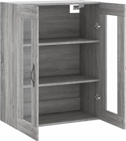 vidaXL Ντουλάπι Επιτοίχιο Γκρι Sonoma 69,5 x 34 x 90 εκ. Επεξεργ. Ξύλο