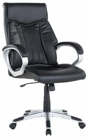Καρέκλα γραφείου Berwyn 283, Μαύρο, 111x68x68cm, 17 kg, Με μπράτσα, Με ρόδες, Μηχανισμός καρέκλας: Κλίση | Epipla1.gr