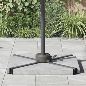 vidaXL Βάση ομπρέλας Ασημί 23 x 14 x 6 εκ.