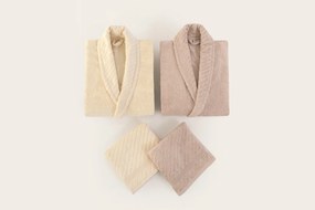 Family Bathrobe Set (4 Pieces) 1062A-047-1 Powder
Cream