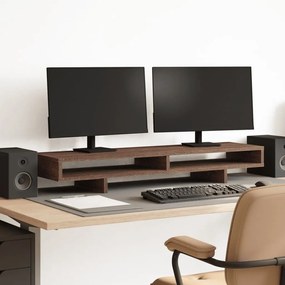vidaXL Βάση Οθόνης Καφέ Δρυς 100x27x15 εκ. από Επεξ. Ξύλο
