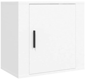 vidaXL Κομοδίνο Επιτοίχιο Λευκό 50 x 30 x 47 εκ.