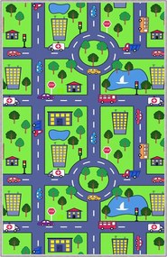 Carpet (60 x 100) HMNT458 Multicolor